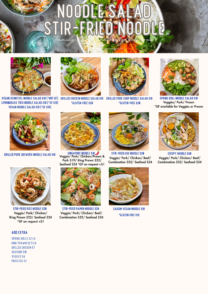 Menu Family Pho Geelong-5